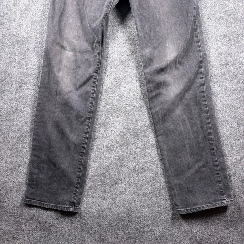 prAna Jeans Mens 32 x 32 Gray Organic Cotton Stretch Straight Leg Denim Pants
